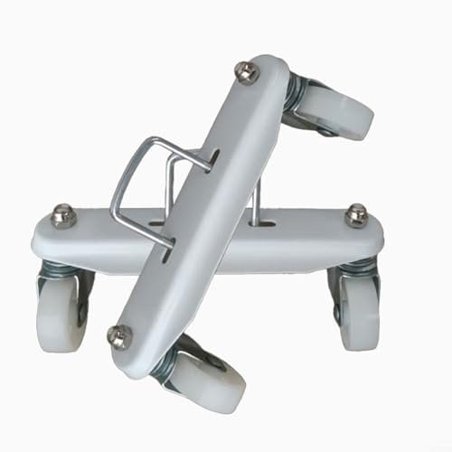 Uwithdanceme 2 unids Casters Stand Calentador eléctrico Pie Calentador Pies Soporte Versátil Pies Base Rueda Accesorios Radiador Rueda Blanca