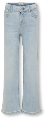 ONLY Damen Girl Jeans Mit Weitem Bein Beinschnitt Kogmadison Blush Wide LBD DNM Noos, Light Blue Denim, 122 EU