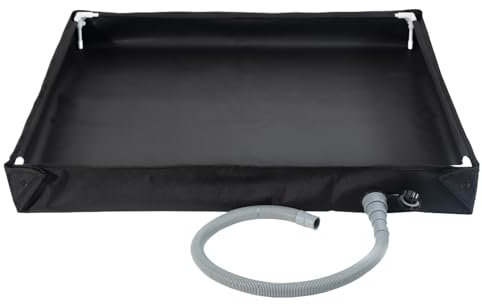 Quorvex Receveur de douche de camping – Receveur de douche portable avec tuyau de vidange | Base de douche pliable | Bac de douche portable | Base de douche extérieure | Plateau de bain pour animal