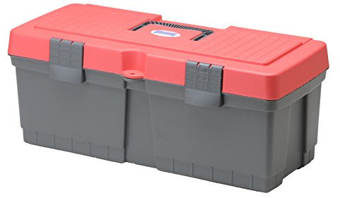 hünersdorff Werkzeugkoffer Abmessungen ca. L 560 x B 260 x H 230 mm, Grau/Rot ALPHA MAXI