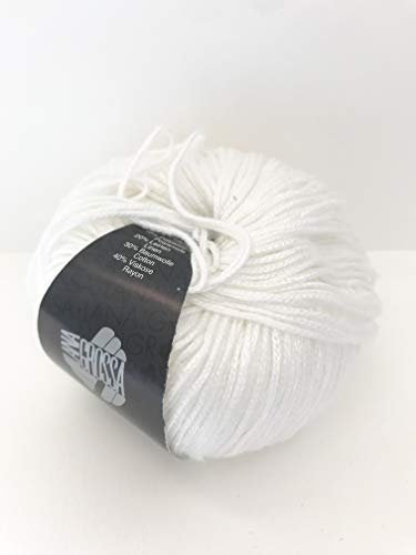 LANA GROSSA Linarte | Moderner Baumwoll/Leinen-Klassiker | Handstrickgarn aus 40% Microfaser (Viscose), 30% Baumwolle, 20% Leinen & 10% Polyamid | 50g Wolle zum Stricken & Häkeln | 125m Garn FB17