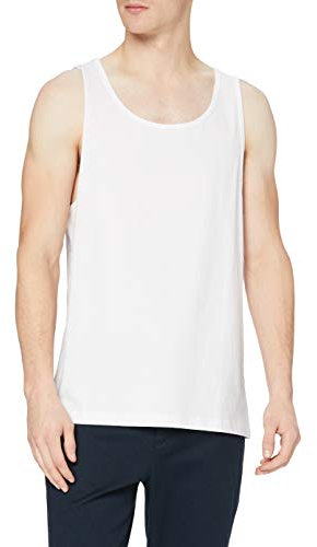 Urban Classics Jersey Big Tank Top Sport, Blanc (White), XXL Homme