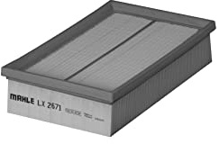 MAHLE LX 2671 Luftfilter - für Jaguar XK II Coupe (X150), u.a. | Kompatibel mit: JAGUAR XK II Cabriolet, XK II Coupe