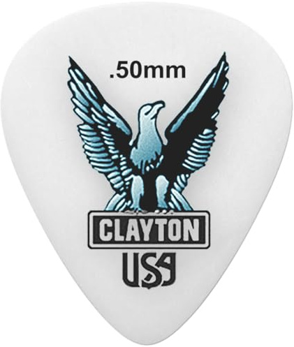 Clayton Picks ST50/12 .50 mm Guitar Picks, 12 Pieces