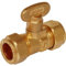 BoloFix 15MM Rigid Fan Knob Isolating Gas Approved Compression Valve, Brass, Globe Valve, 2 Ports, EN331, BS EN1254
