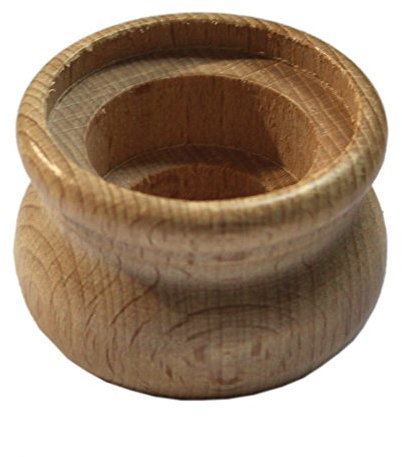 Farbenspiel Schmuckzubehör 5 Stück Steckleuchter • Kerzenhalter aus Holz, roh • 50mm (50mm)