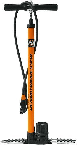 SKS_ Renn - Kompressor orange MULTI VALVE Standpumpe bis 16 Bar 10063 für AV, SV, DV