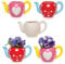 Baker Ross AV983 Teapot Plant Pots - Pack of 2, Ceramics for Kids to Design, Paint, Decorate and for Outdoor STEM Learning,9cm x 16cm