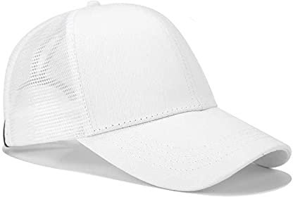 JYOHEY Trucker Mesh Baseball Cap Damen Einstellbar Baseballkappe Für Pferdeschwanz UV Sonnenhut Trucker Cap Damen(8 Farboptionen)