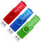 SunData Clé USB 16 Go Lot de 3 USB 2.0 Flash Drive Mémoire Stick Rotation Stockage Données avec Lumière LED (3 Couleurs: Bleu Vert Rouge)