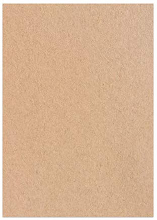 Partycards Kraftpapier braun 80 g/m² – Naturkarton in hochwertiger Qualität als Bastelpapier, Kartonpapier, Fotokarton, Hochzeitskarten (DIN A4, 60 Blatt 80gr)