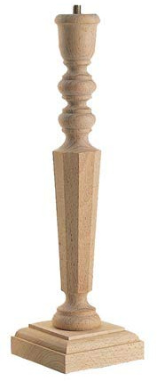 Santamaria Torneria Pied de lampe octogonal - 240 L - 400 x 110 x 110 mm - Bois - Beige - Moderne - Montage sur table - Indoor