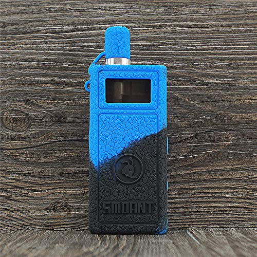ORIN Schutzhülle Silikon Hülle für Smoant Pasito Vape Pod Kit 1100mAh Schützend Silikon Ärmel Abdeckung Wickeln Haut Abziehbild(Schwarz Blau)
