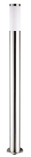 Monzana® Außenleuchte Edelstahl 100cm Groß IP44 Wetterfest Rostfrei E27 Außen Gartenleuchte Wegeleuchte Garten Beleuchtung Lampe Outdoor Modern Silber