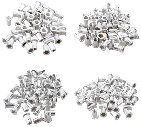 M3 M4 M5 M6 Alu Nut Serts Riveting Threaded Inserts Blindnut Rivnut 200pc