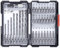 kwb 108940 Sechkant Schaft, 8 x HM Stein Bohrer und Bits PH, PZ u. Torx im Set inkl. Bithalter, Bit-steinbohrer-box, 33-teilig