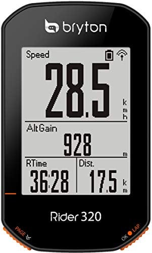 BRYTON RIDER 320E GPS CYCLE COMPUTER, Black