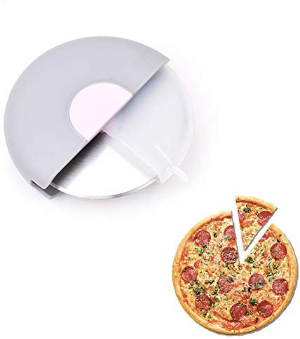 Ruota tagliapizza | Acciaio inossidabile di qualità alimentare | Lama affilata | Facile da pulire | Protezione lama protettiva | Più sicuro