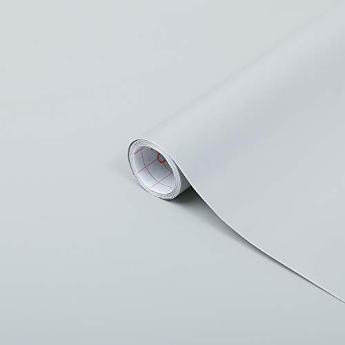 d-c-fix Pellicola Adesiva per mobili tinta unita opaca Grigio PVC plastica vinile impermeabile decorativa per cucina, armadio, porta carta rivestimento 67,5 x 200 cm