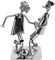 BRUBAKER Schraubenmännchen Fußball Zweikampf - Handarbeit Eisenfigur Metallmännchen Fußballspieler - Metallfigur Geschenkidee für Fußballer und Fußballerinnen