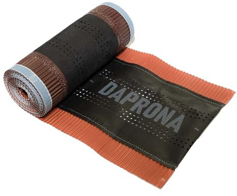 DAPRONA Firstband Alu Super Vent - 320mm x 5m Rot (RAL 8004) Rollfirst für eine optimale Dachfirst Abdeckung, Super Butylkleber