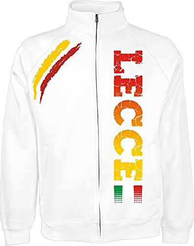 Vestipassioni Giacchino Lecce Tifosi Città Italiane Sport Anche per Bambini (S Bianco)