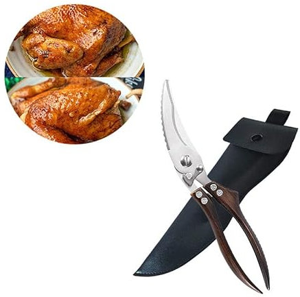 Robuste Küchenschere zum Schneiden von Geflügel, Fleisch, Huhn, Fisch, Kräutern.Extra starke Knochenschere.Robuste Küchenschere mit Sicherheitsverschluss.