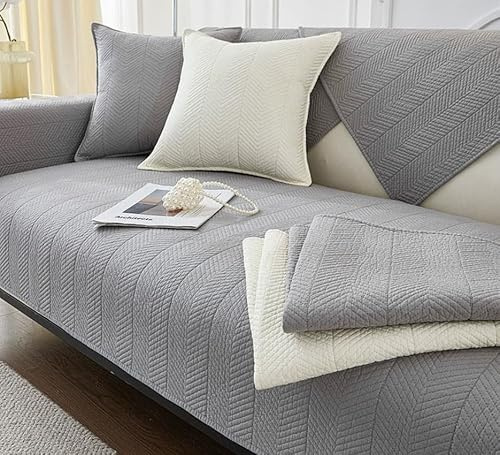 WYJHNLBEDC Sofa/Couch überzug/überwurf, Sofa überwurfdecke | Baumwolle Sofabezug L Form/U Form/Ecksofa 3/2/1 Sitzer, Sofaschutz Hund Kratzschutz Katze