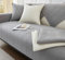 WYJHNLBEDC Sofa/Couch überzug/überwurf, Sofa überwurfdecke Baumwolle Sofabezug L Form/U Form/Ecksofa 3/2/1 Sitzer, Sofaschutz Hund Kratzschutz Katze Hellgrau