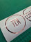 Rose Gold Chrome Tea Coffee Sugar Circle Modern Design Kitchen Jar Canister Labels Vinyl Stickers, 75mm x 75mm