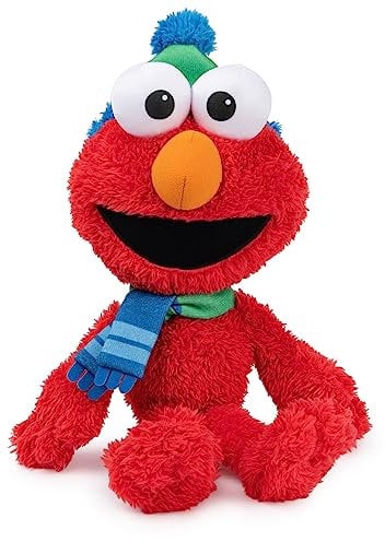 GUND Sesame Street Official Elmo Nutcracker Muppet Plush, Premium Plush Toy for Ages 1 & Up, Red, 13”