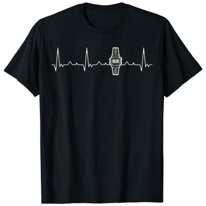 Herren Armbanduhr der 80er Jahre Digital T-Shirt