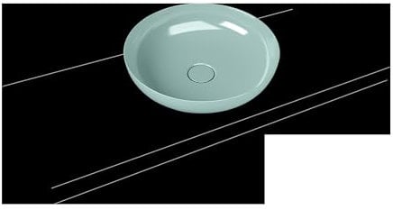 Kaldewei Miena Waschtisch-Schale, 3181, rund, ohne Überlauf, Durchmesser 380mm, 0, 909406003679, Farbe: soft touch