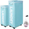Caroeas 70L Rolling Slim Laundry Basket with wheels, Collapsible Laundry hamper on Wheels Tall Thin Narrow Foldable Storage Bins for Corner