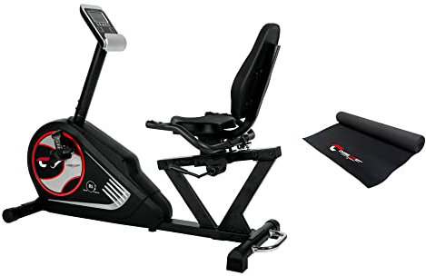 Christopeit Sport Sitz-Ergometer Heimtrainer RS 3 inkl. Bodenschutzmatte - 24-Stufig, bis 150kg Gewicht - 10 Magnet-Bremssystem
