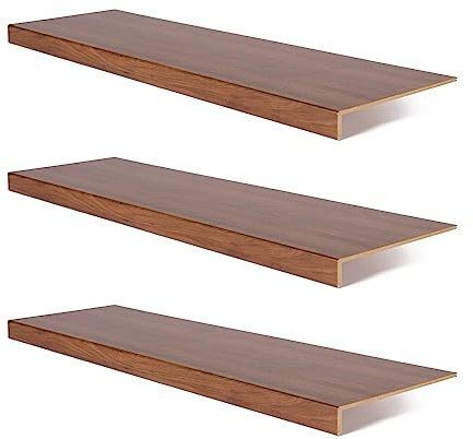 Onlywood Set da 3 Pezzi Rivestimento Gradini Fai da te per gradini con larghezza max 130 cm - Rivestimento Scale Interne in 5 Colorazioni a scelta effetto Legno o effetto Pietra (Montana Oak)