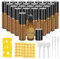 Ailvor 24pcs Essential Oils Roller Bottles, 5ml Roll on With Stainless Steel Ball, Glass Rollers, Opener, Dropper, Pipette, Label for Fragrance, Aromatherapy