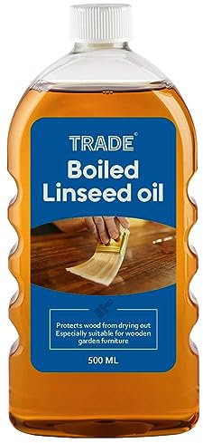 Trade Boiled Linseed Oil for Wood Furniture-Super Quality Wood Polish & Wood Preserver- (500 ml)