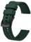BISONSTRAP Flexibles Uhrenarmband 20mm Silikon, Uhrenarmbänder für Herren und Damen, Schnellverschluss Ersatzbänder Armband, Dunkelgrün mit Schwarzer Schnalle