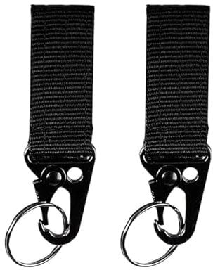 2 Stück Gürtelclip,Schlüsselanhänger Taktischer Gürtel,Polizei Zubehör Karabiner Schlüsselhalter,Mit Haken,Belt Key Holders,Nylon Guertelschlaufe,für Car Schlüssel,Rucksack,Outdoor-Camping-Anhänger
