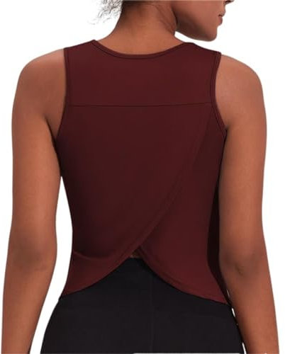 Weardear Damen Tank Top Sommer Sports Shirts Oberteile Frauen Open Back Tank Tops Training Racerback Fitness S-XXL