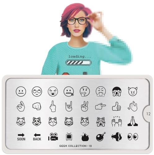 Moyou Stempel Schablone Geek 12