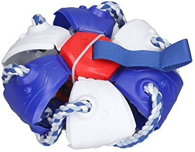 Bola de Perro Volador, Bola de Platillo Volador Portátil Multifuncional de Plástico Aplanada para Perrito para Parque (Blue)