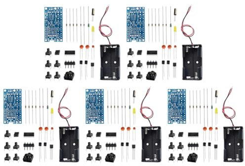 JDXFENG DIY Electronic Kits PCB Wireless Stereo FM Radio Receiver Module 76MHz-108MHz Wireless FM Radio Kit DIY Radio Receiver Kit Wireless FM Radio Kit