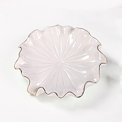 Die Seife, Seifenhalter, Seifenschale,/einfarbiger Seifenhalter for Badezimmerwaschbecken, selbstentleerende Seifenschale mit Rüschendesign, Seifenschalen for Seifenstücke, grün, 13 x 3 cm (Farbe: Wei