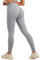 JOYSPELS Gym Sport Leggings Damen Scrunch Butt, High Waist Blickdicht Sporthose Lang Yogahose Po Push Up Seamless Shape Tights Geistergrau L