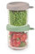 BÉABA, Coffret 2 Portions Verre Conservation Repas Bébé/Verre Extra Résistant, 100pourcent Hermétique, Résiste Choc thermique, Congélation, Stérilisation, Graduation, 250 ml, Vert Sauge/Gazelle
