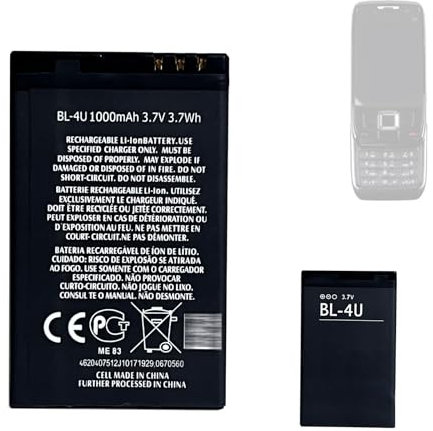 HIGHAKKU Batteria di ricambio BL-4U compatibile con Swisstone SC560 tipo di batteria RCB06S01 & No-kia E66/3120 Classic