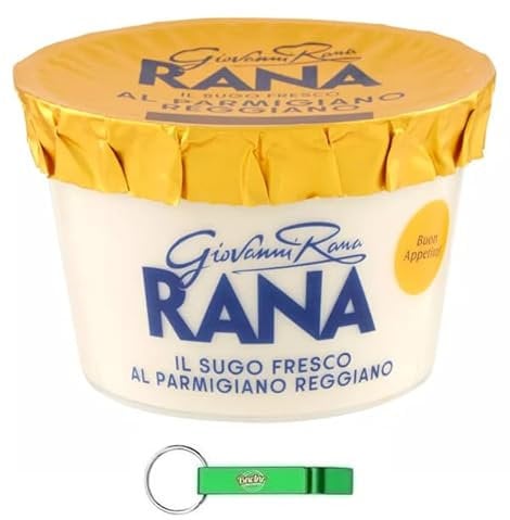 12x Giovanni Rana Sugo Fresco Parmigiano Reggiano,Frische Parmesankäse-Sauce 150g + Beni Culinari Kostenloser Schlüsselanhänger