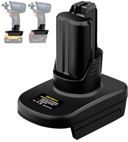 TPDL Adapter für Dewalt 18V Akku/für Milwaukee M18 Akku zu für Bosch 12V Professional System GBA Werkzeuge, 18V to 12V Konverter Verwendung für 12 V Li-ion Werkzeuge